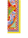 Dolce & Gabbana Set Of Two Linen Napkins In Yellow