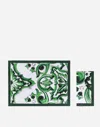 Dolce & Gabbana Set Linen Placemat And Napkin In Multicolor