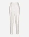 Dolce & Gabbana Shantung Pants In White