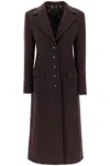 DOLCE & GABBANA SHAPED COAT IN WOOL AND CASHMERE