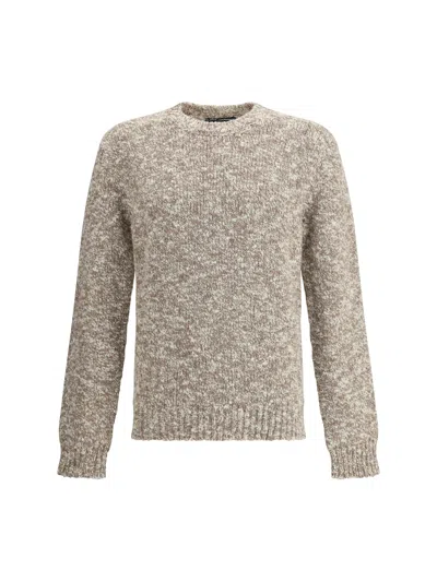 DOLCE & GABBANA SHAVED WOOL CREW NECK SWEATER