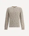 Dolce & Gabbana Shaved Wool Crew Neck Sweater In White