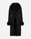 Dolce & Gabbana Belted Coat In Black