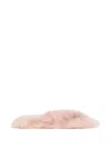 Dolce & Gabbana Shearling Flip-flops In Pink