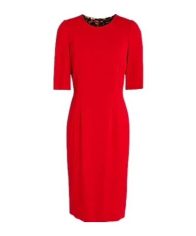 Dolce & Gabbana Sheath Dresses In Red