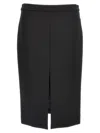 Dolce & Gabbana Wool Crepe Knee-length Pencil Skirt