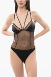 Dolce & Gabbana Sheer Bodysuit With Criss-cross Straps