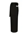 Dolce & Gabbana Sheer Floor-length Skirt In Black