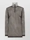 Dolce & Gabbana Sheer Mesh Sleeveless High Neck Top