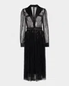 Dolce & Gabbana Sequin-embellished Midi Dress In Black