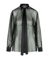 Dolce & Gabbana Sheer Shirt In Gray