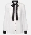 Dolce & Gabbana Sheer Silk Shirt In White