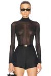 Dolce & Gabbana Sheer Top In Black