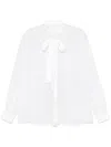 Dolce & Gabbana Schluppenhemd Aus Chiffon In White