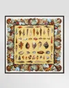 Dolce & Gabbana Shell-print Silk Scarf