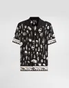 Dolce & Gabbana Seashell-print Shirt In Black