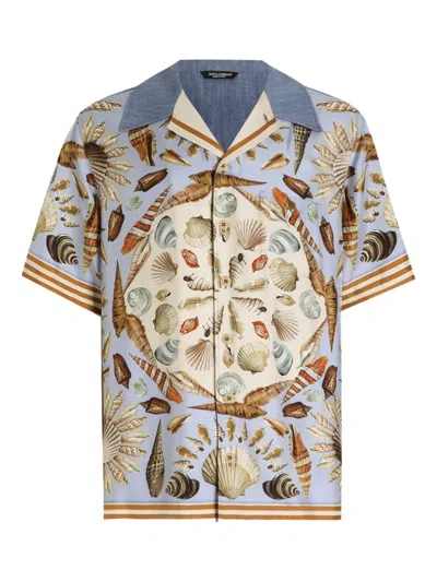 DOLCE & GABBANA SHELL-PRINT SHIRT