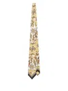 Dolce & Gabbana Shell-print Silk Tie In Yellow