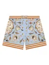Dolce & Gabbana Shell-print Swim Shorts In Multi