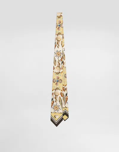 DOLCE & GABBANA SHELL-PRINT TIE