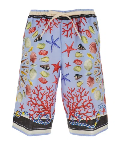 DOLCE & GABBANA DOLCE  GABBANA SHELL PRINTED SHORTS