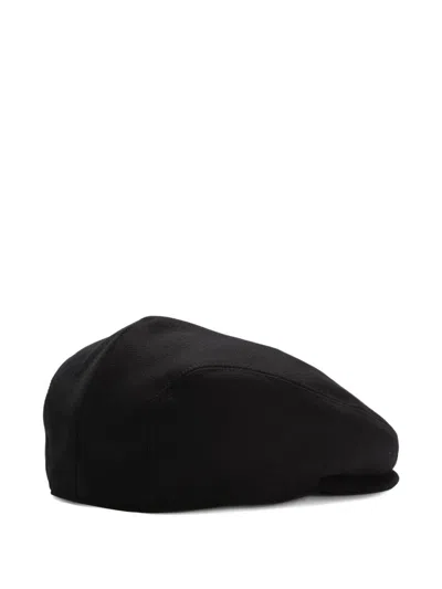Dolce & Gabbana Shetland Flat Cap In Black