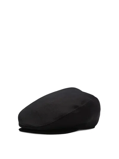 Dolce & Gabbana Shetland Flat Cap In Black