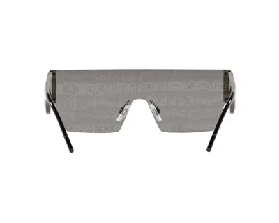 Dolce & Gabbana Shield-frame Lens-decal Sunglasses In Gray