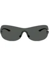 Dolce & Gabbana Shield-frame Sunglasses In Black