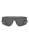 Dolce & Gabbana Shield-frame Sunglasses In Gold