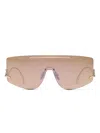 Dolce & Gabbana Shield-frame Sunglasses In Pink