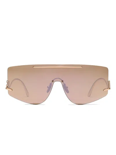 Dolce & Gabbana Shield-frame Sunglasses In Pink