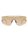 Dolce & Gabbana Shield-frame Sunglasses In Pink