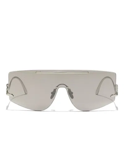 Dolce & Gabbana Shield-frame Sunglasses In Silver