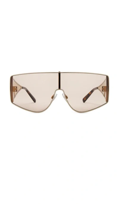 Dolce & Gabbana Shield Sunglasses In 金色