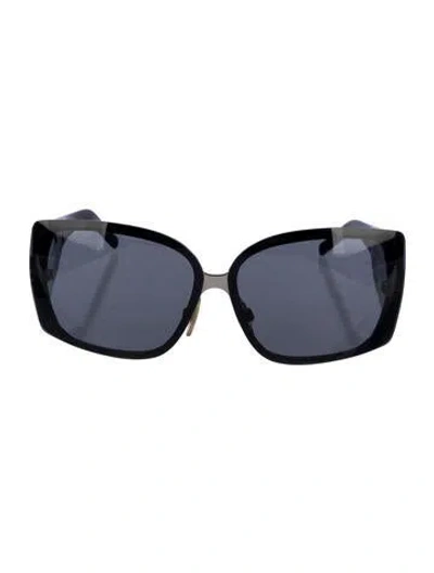 Pre-owned Dolce & Gabbana Shield Tinted Sunglasses In Black
