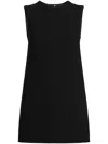 Dolce & Gabbana Sleeveless Crepe Mini Dress In Black
