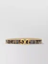 Dolce & Gabbana Leopard Patent Leather Belt With Baroque Logo Buckle