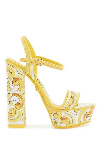 Dolce & Gabbana Sandals In Yellow