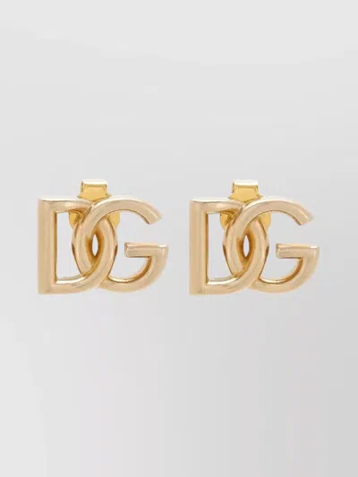 DOLCE & GABBANA SHINY POLISHED STUD EARRINGS