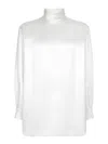 Dolce & Gabbana Dolce&gabbana White Silk Turtleneck In White