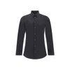 Dolce & Gabbana Black Stretch Poplin Shirt