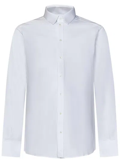 Dolce & Gabbana Stretch-cotton Shirt With Pointed Flat Collar In White