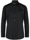 Dolce & Gabbana Black Essential Cotton Shirt In Black