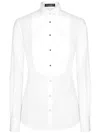 Dolce & Gabbana Elegant White Poplin Dress Shirt In White