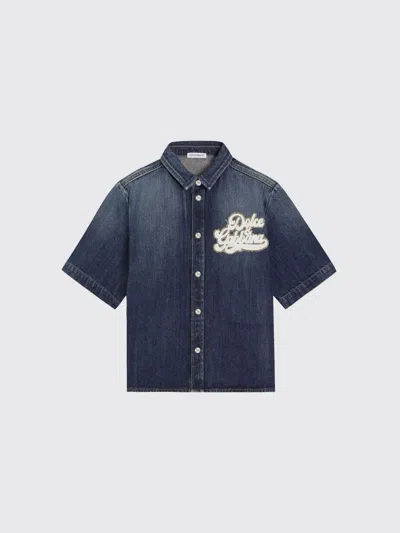 Dolce & Gabbana Shirt  Kids Color Blue