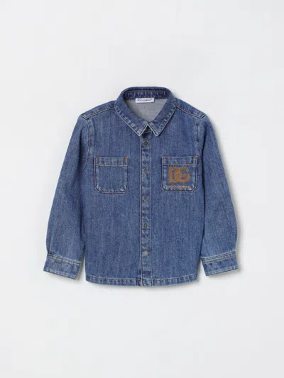 Dolce & Gabbana Babies' Shirt  Kids Color Denim In Blue