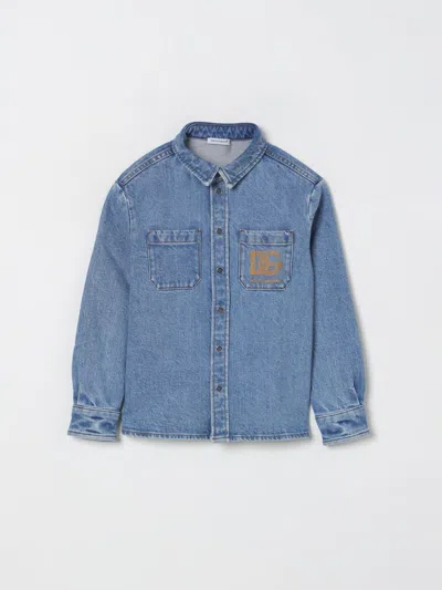 Dolce & Gabbana Shirt  Kids Color Denim In Blue