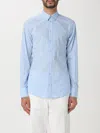 Dolce & Gabbana Long-sleeved Slim Shirt In Blue