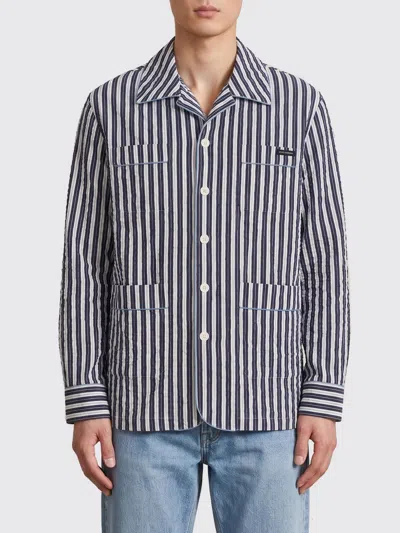Dolce & Gabbana Shirt  Men Color Striped In Blue